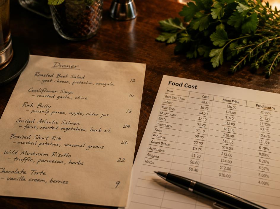 Menu Engineering & Food Costing